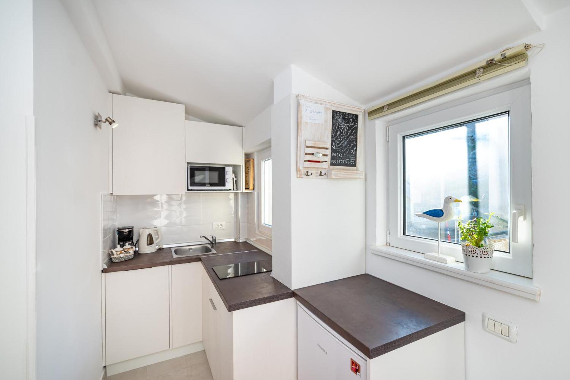 Mediterranean Terrace Apartment With Bikes & Sup 斯克拉丁 外观 照片
